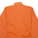 SILVER HORSE Mens Plain Shirt Orange Long Sleeve M