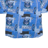 SCHILD Mens Shirt Blue Crazy Pattern XL