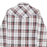GUESS Mens Shirt White Check Long Sleeve M