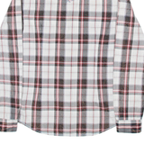 GUESS Mens Shirt White Check Long Sleeve M