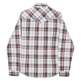 GUESS Mens Shirt White Check Long Sleeve M