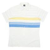 Mens Shirt White Striped M