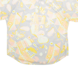 Mens Shirt Grey Crazy Pattern M