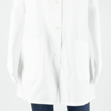 Tunic Womens Shirt White Collared L