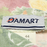 DAMART Womens Printed Blouse Yellow 90s Floral UK 20