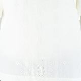 TERYLENE Womens Top White 90s M