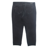 LEVI'S 311 Shaping BIG E 3/4 Womens Trousers Black Regular Tapered W34 L25