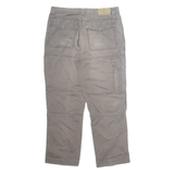 ROUNDER Cargo 3/4 Mens Trousers Grey Regular Straight 90s W32 L28