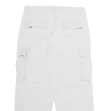 FSBN Cargo Mens Trousers Grey Loose Straight W34 L27