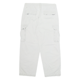 FSBN Cargo Mens Trousers Grey Loose Straight W34 L27