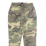 Camo Mens Trousers Green Regular Tapered W28 L29