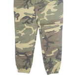 Camo Mens Trousers Green Regular Tapered W28 L29
