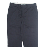 DICKIES Workwear Mens Trousers Black Loose Straight W40 L30