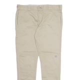 DICKIES Workwear Mens Trousers Beige Regular Straight W36 L29