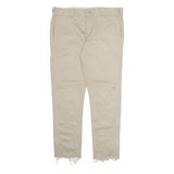 DICKIES Workwear Mens Trousers Beige Regular Straight W36 L29