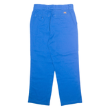 DICKIES Workwear Womens Trousers Blue Regular Straight W28 L26