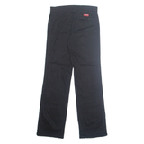 DICKIES Womens Trousers Black Regular Bootcut W28 L31