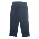 DICKIES Workwear Cargo Mens Trousers Blue Regular Straight W36 L32