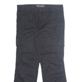 DICKIES Cargo Mens Trousers Black Relaxed Straight W36 L30