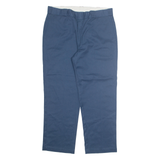 DICKIES Workwear Mens Trousers Blue Regular Straight W38 L30