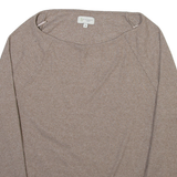 TED BAKER Womens Jumper Brown Tight Knit UK 8