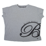 TED BAKER Womens Jumper Grey Tight Knit Short Sleeve UK 6