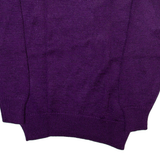 PROGRES Shoulder Pad Womens Jumper Purple Tight Knit M