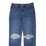 LEVI'S Low Pro Distressed Womens Jeans Blue Regular Straight W29 L32