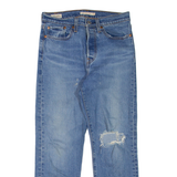LEVI'S Wedgie Womens Jeans Blue Regular Tapered Stone Wash W27 L26