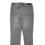 CALVIN KLEIN JEANS Womens Jeans Grey Regular Skinny Stone Wash W32 L32