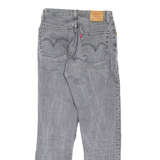 LEVI'S 501 Jeans Premium Womens Grey Regular Straight W25 L28