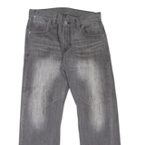 LEVI'S 514 Jeans Mens Grey Slim Straight Stone Wash W33 L30