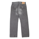 LEVI'S 514 Jeans Mens Grey Slim Straight Stone Wash W33 L30