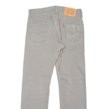 LEVI'S 513 Jeans Mens Grey Slim Straight W30 L30