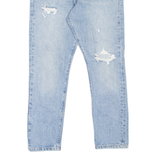 LEVI'S 501S Jeans Distressed Womens Blue Skinny Straight Stone Wash W30 L28
