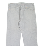 LEVI'S 501XX Jeans Mens Grey Regular Straight W36 L29