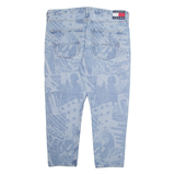 TOMMY HILFIGER Womens Jeans Blue Regular Straight Stone Wash W38 L27