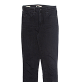 LEVI'S Womens Jeans Black Regular Tapered W29 L32