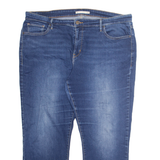 LEVI'S Womens Jeans Blue Relaxed Straight Stone Wash W22 L28