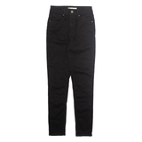 LEVI'S Womens Jeans Black Regular Skinny W26 L28
