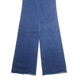 Womens Jeans Blue Regular Wide-Leg W24 L36