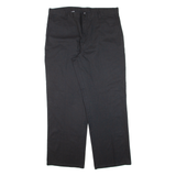 DICKIES Workwear Mens Trousers Black Relaxed Straight W38 L32