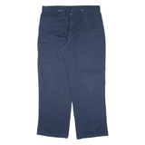 DICKIES Workwear Mens Trousers Blue Regular Straight W38 L32