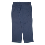 DICKIES Workwear Mens Trousers Blue Regular Straight W38 L32