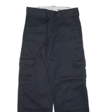 DICKIES Cargo Workwear Mens Trousers Black Relaxed Straight W30 L30