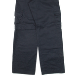 DICKIES Cargo Workwear Mens Trousers Black Relaxed Straight W30 L30