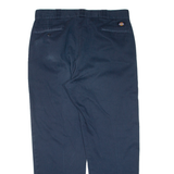 DICKIES Workwear Mens Trousers Blue Regular Straight W38 L32