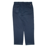 DICKIES Workwear Mens Trousers Blue Regular Straight W38 L32