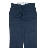DICKIES 774F Workwear Womens Trousers Blue Regular Straight W34 L31