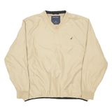 NAUTICA Training Mens Sweatshirt Beige V-Neck 2XL